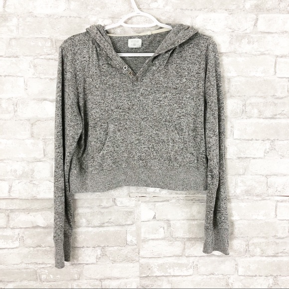 Urban Outfitters Sweaters - Urban Outfitters Out From Under Gray Crop Hoodie